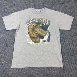 Vintage Disney Grad Nite Shirt Men's M Grey Walt‎ Disney World Graduation